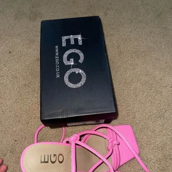 Vibrant Pink Strappy Heels - Picture 2 of 3